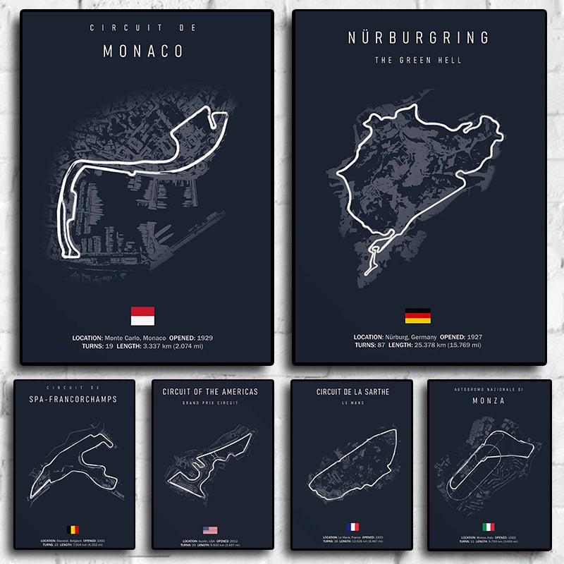 Formula 1 Circuits from Around the World – FormulaVault™